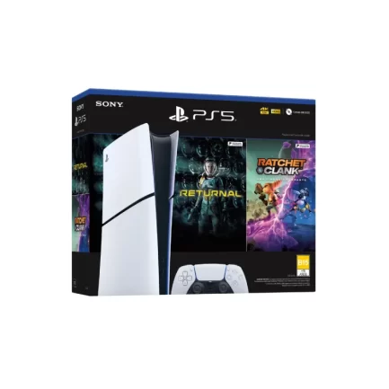 Consola PS5 Digital 1TB Slim + 1 Control inalámbrico + 2 Juegos Digitales