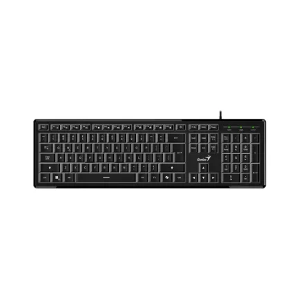 Teclado Genius SlimStar 820 Alámbrico con Retroiluminación blanca