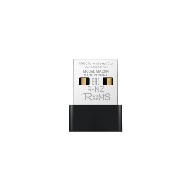 Adaptador USB Mercusys MA20N AC650 Nano Dual Band Gigabit - Image 2